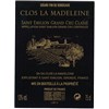 Clos La Madeleine - Saint-Emilion Grand Cru 2014 