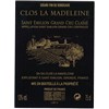 Clos La Madeleine - Saint-Emilion Grand Cru 2014