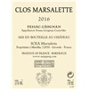 Clos Marsalette Rouge - Pessac-Léognan 2016 