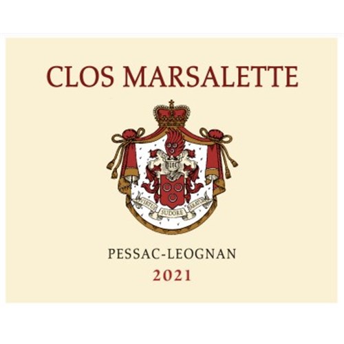Clos Marsalette Rouge - Pessac-Léognan 2021