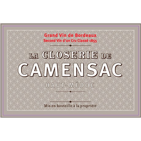 La Closerie de Camensac - Château de Camensac - Haut-Médoc 2017 6b11bd6ba9341f0271941e7df664d056 