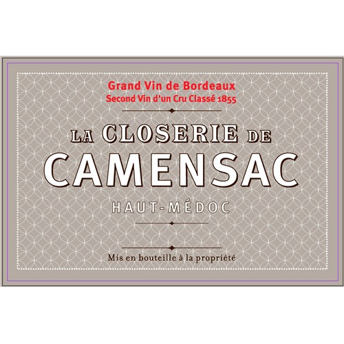 La Closerie de Camensac - Château de Camensac - Haut-Médoc 2017 6b11bd6ba9341f0271941e7df664d056 