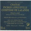 Comtesse de Lalande - Castle Pichon Longueville - Pauillac 2008 
