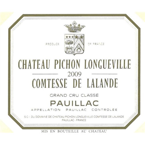 Comtesse de Lalande - Castle Pichon Longueville - Pauillac 2009 