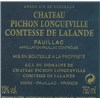 Comtesse de Lalande - Château Pichon Longueville - Pauillac 2008