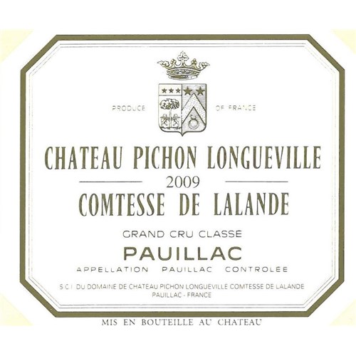 Comtesse de Lalande - Château Pichon Longueville - Pauillac 2009
