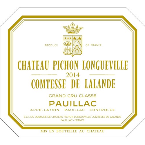 Comtesse de Lalande - Château Pichon Longueville - Pauillac 2014