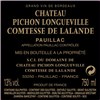 Comtesse de Lalande - Château Pichon Longueville - Pauillac 2017