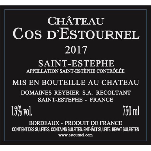 Cos d'Estournel - Saint-Estephe 2017 4df5d4d9d819b397555d03cedf085f48 