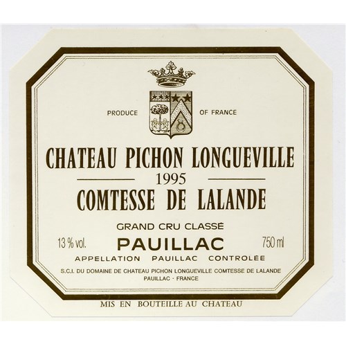 Countess of Lalande - Château Pichon Longueville - Pauillac 1995 4df5d4d9d819b397555d03cedf085f48 