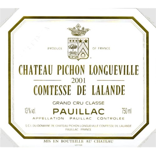 Countess of Lalande - - Château Pichon Longueville - Pauillac 2001 4df5d4d9d819b397555d03cedf085f48 