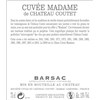 Cuvée Madame - Château Coutet - Barsac 2009
