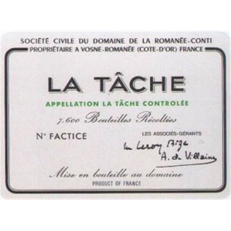 DRC - La Tâche - La Tâche 2007