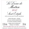 La Dame de Montrose - Château Montrose - Saint-Estèphe 2017