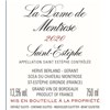 Dame de Montrose - Saint-Estèphe 2020