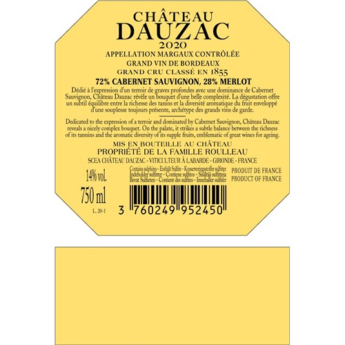 Dauzac - Margaux 2020