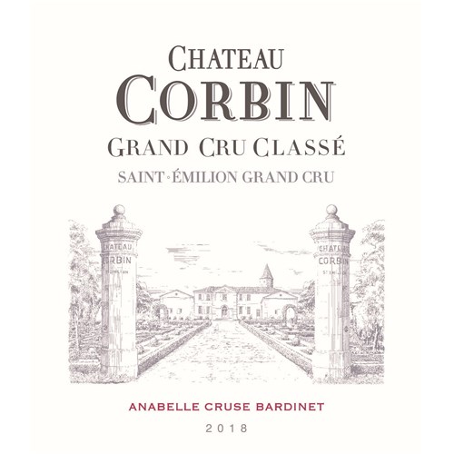 Demi-bouteille Château Corbin - Saint-Emilion Grand Cru 2018 37.5 cl