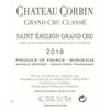 Demi-bouteille Château Corbin - Saint-Emilion Grand Cru 2018 37.5 cl