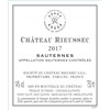 Demi-bouteille Château Rieussec - Sauternes 2017