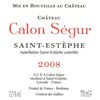Double Magnum Château Calon Ségur - Saint-Estèphe 2008 6b11bd6ba9341f0271941e7df664d056 