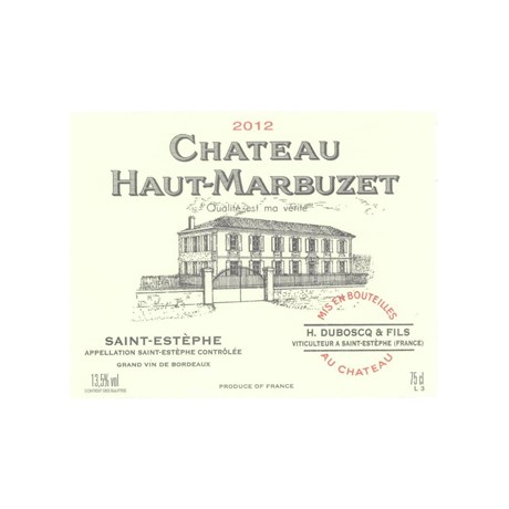 Double Magnum Château Haut-Marbuzet - Saint-Estèphe 2012