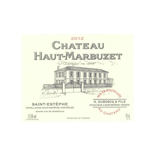 Double Magnum Château Haut-Marbuzet - Saint-Estèphe 2012 4df5d4d9d819b397555d03cedf085f48 