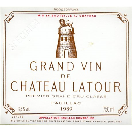 Double Magnum Château Latour - Pauillac 1989