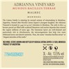 Double Magnum Mundus Bacillus Terrae - Adrianna Vineyards - Bodega Catena Zapata - Mendoza 2015 