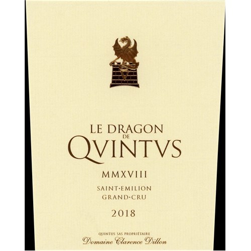 Le Dragon de Quintus - Château Quintus - Saint-Emilion Grand Cru 2018