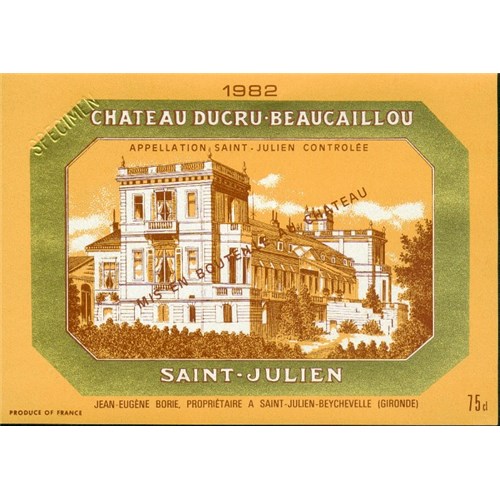 Ducru Beaucaillou - Saint-Julien 1982