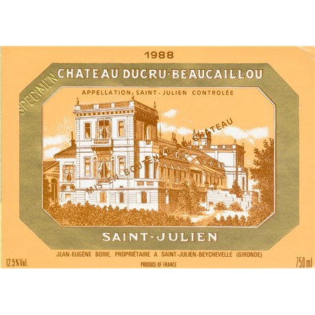 Ducru Beaucaillou - Saint-Julien 1988