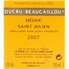 Ducru Beaucaillou - Saint-Julien 2007 