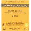 Ducru Beaucaillou - Saint-Julien 2008