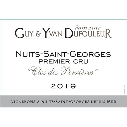 Dufouleur - Clos des Perrières - Nuits St-georges 1er Cru 2019