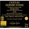 Durfort Vivens (BIO-ORGANIC) - Margaux 2022