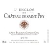 L'Enclos du Château de Saint Pey - Saint-Emilion Grand Cru 2015
