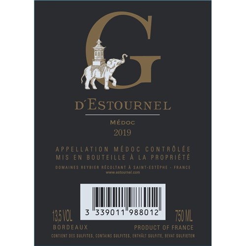 G d'Estournel - Médoc 2019