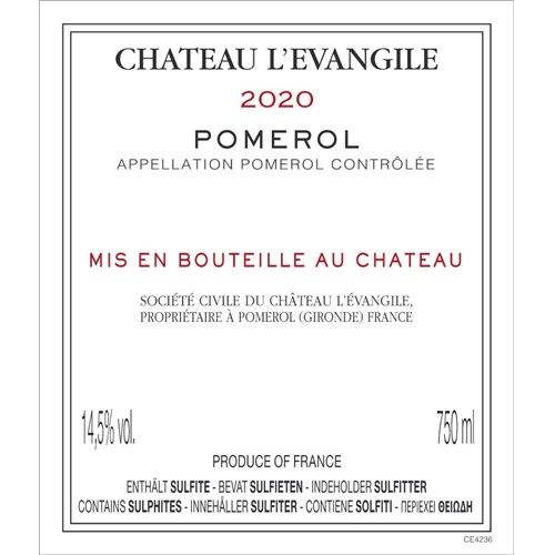Evangile - Pomerol 2020