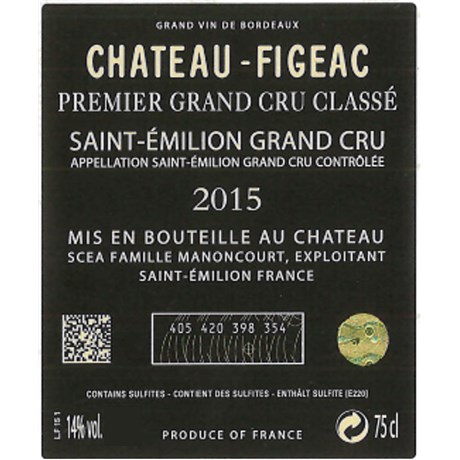 Figeac - Saint-Emilion Grand Cru 2015