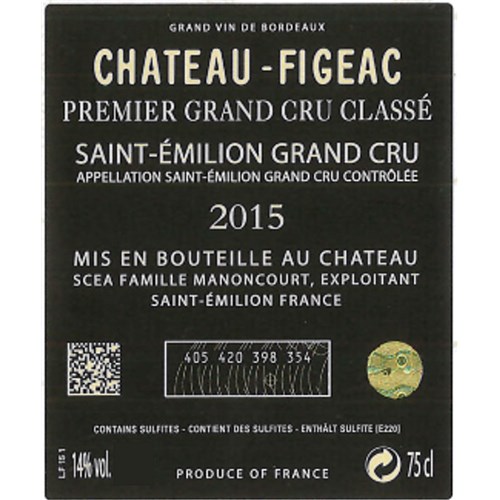 Figeac - Saint-Emilion Grand Cru 2015