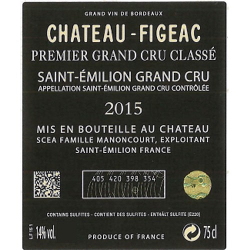 Figeac - Saint-Emilion Grand Cru 2015