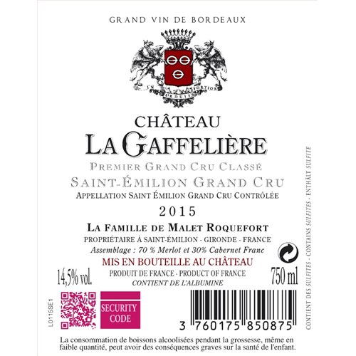 Gaffelière - Saint-Emilion 2015