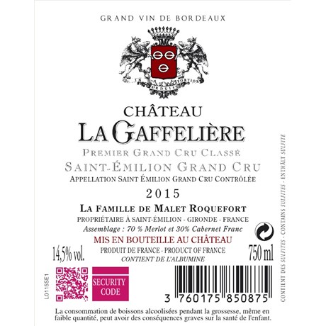 Gaffelière - Saint-Emilion 2015
