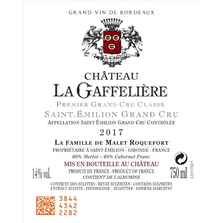 Gaffelière - Saint-Emilion 2017