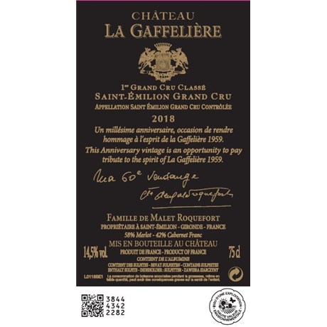 Gaffelière - Saint-Emilion 2018