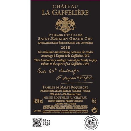 Gaffelière - Saint-Emilion 2018
