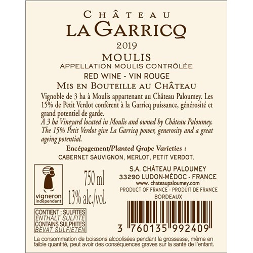 La Garricq - Moulis 2019