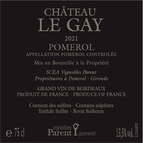 Le Gay - Pomerol 2021