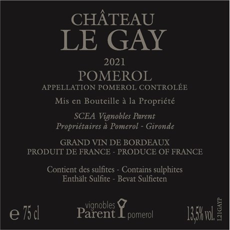 Le Gay - Pomerol 2021