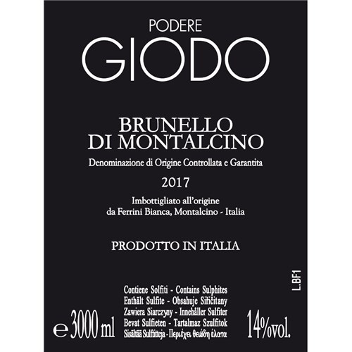 Giodo - Brunello Di Montalcino - Brunello Di Montalcino 2017